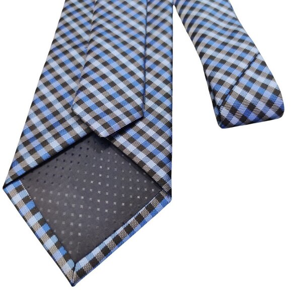 Pierre Cardin Black and Blue Tie - Picture 6 of 7